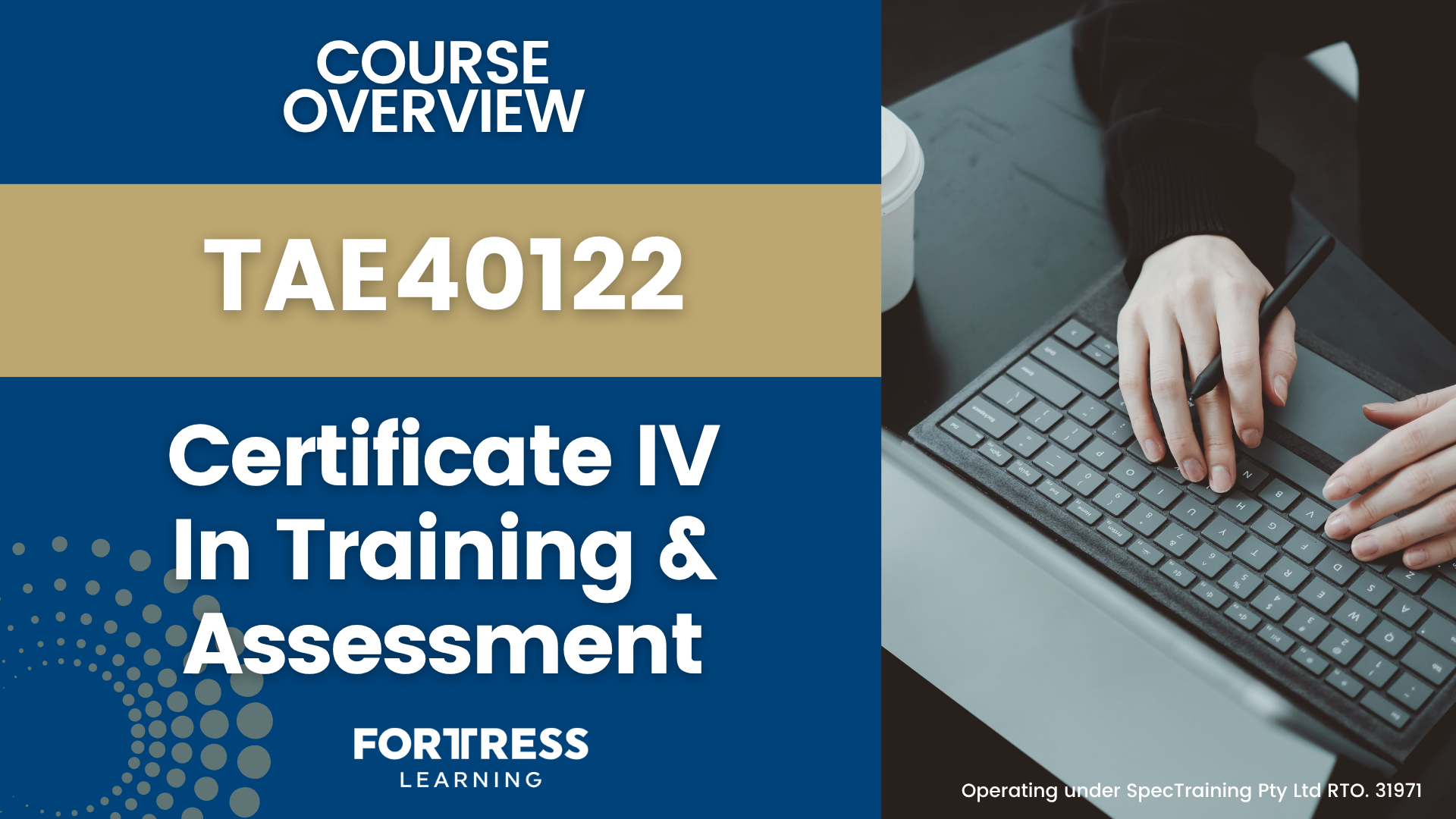TAE40122 - Certificate IV in Training and Assessment