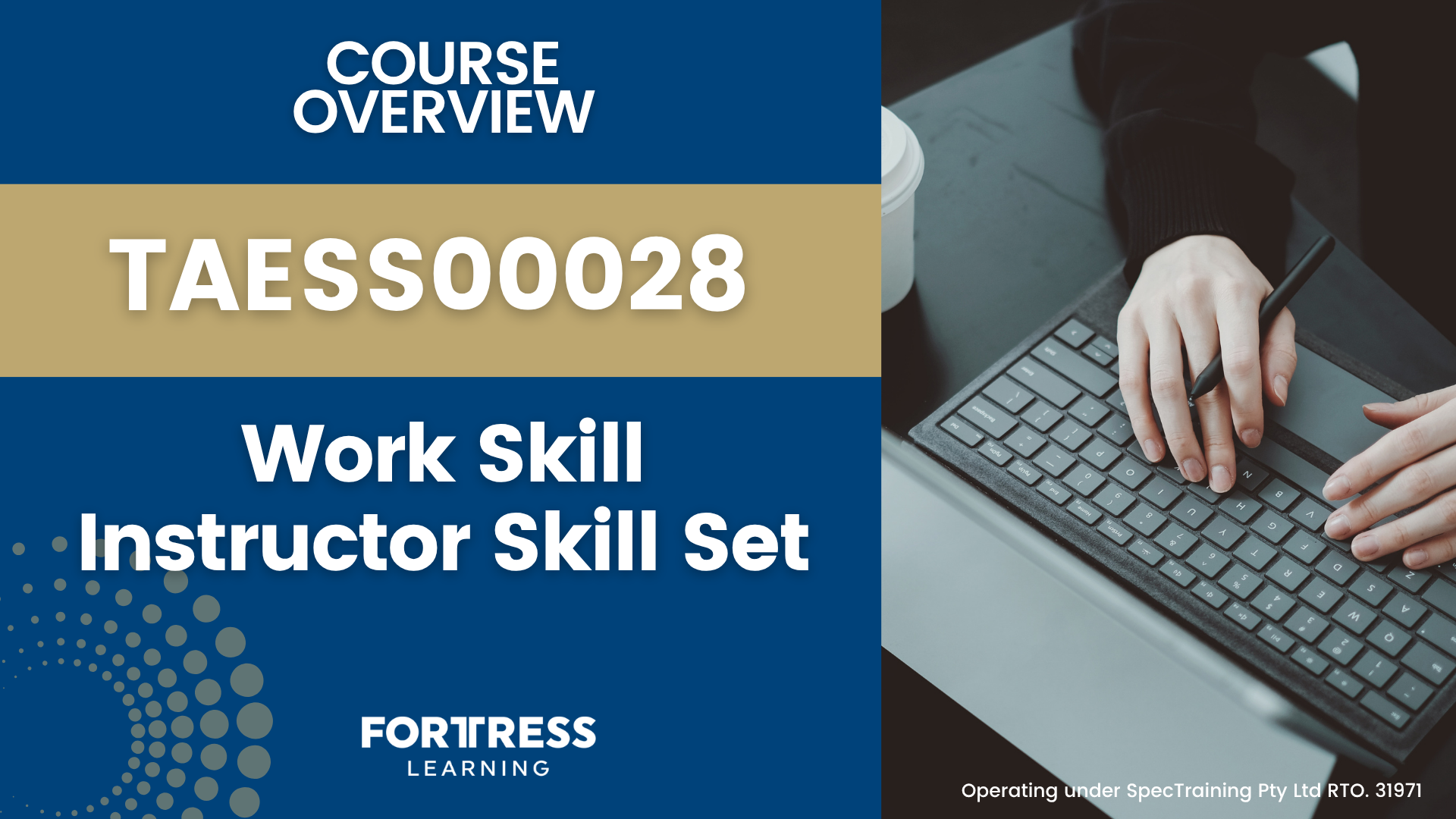 TAESS00028 - Work Skill Instructor Skill Set
