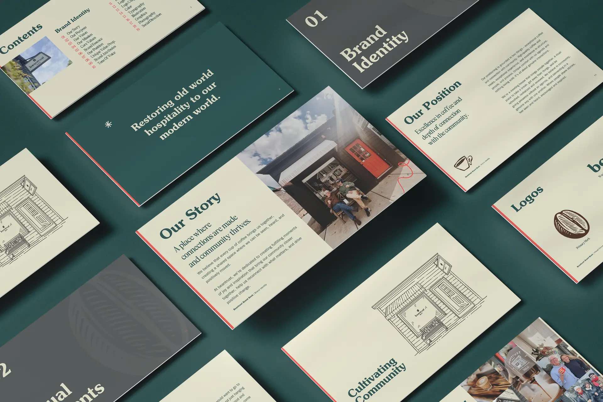 Beantrust Coffee brand strategy and identity design presentation created by Studio Wisdom