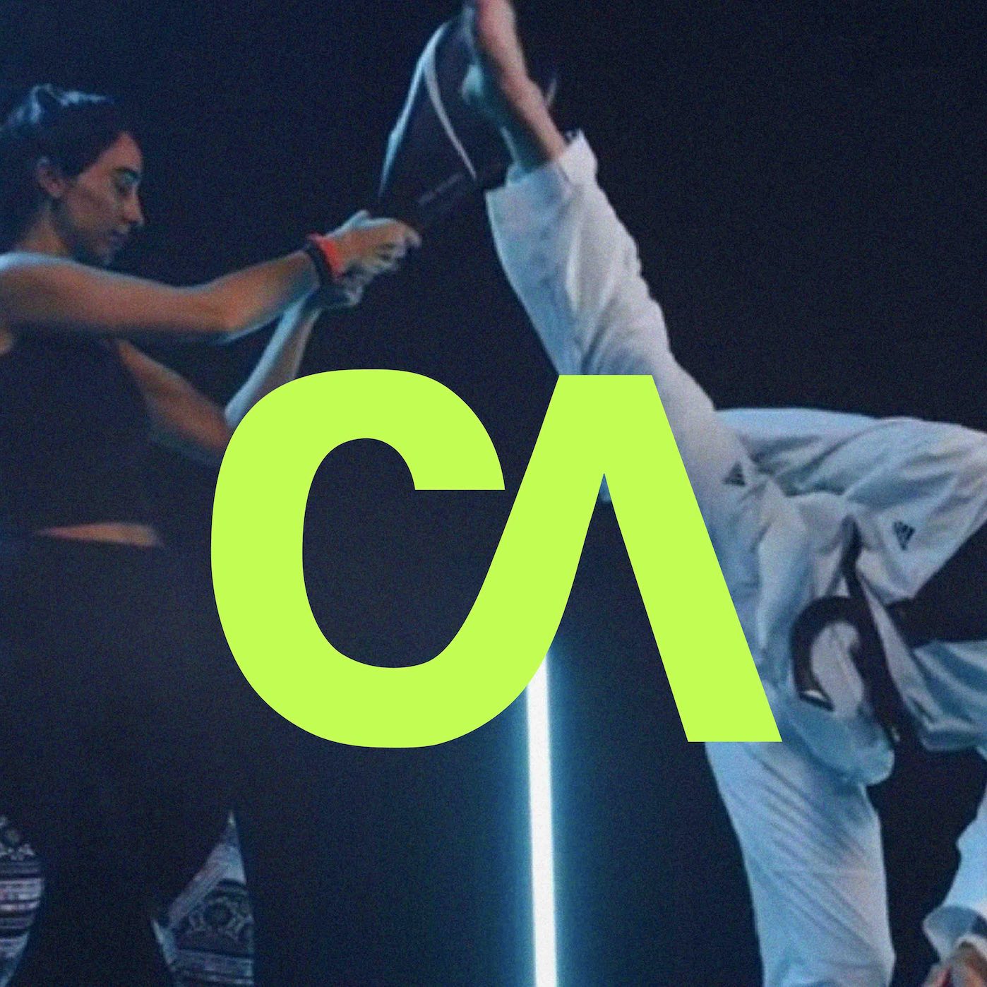 Cognitive Athletics logo with athletes in action brand identity design created by Studio Wisdom