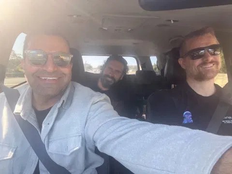 Deep Space co-founders Ricky Sevta, Michael Clothier and Luke Johnson in 2023, the year the company was incorporated.