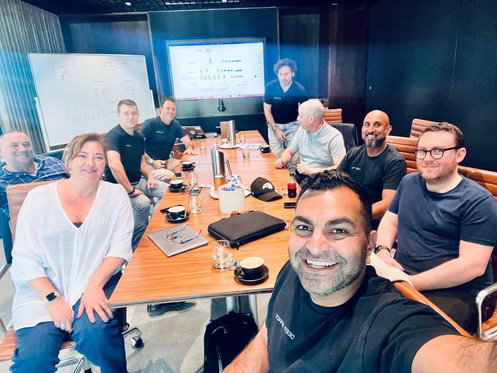 The Deep Space and CodeSafe teams in 2024, when Deep Space acquired CodeSafe and its QIN platform became DS Site.
