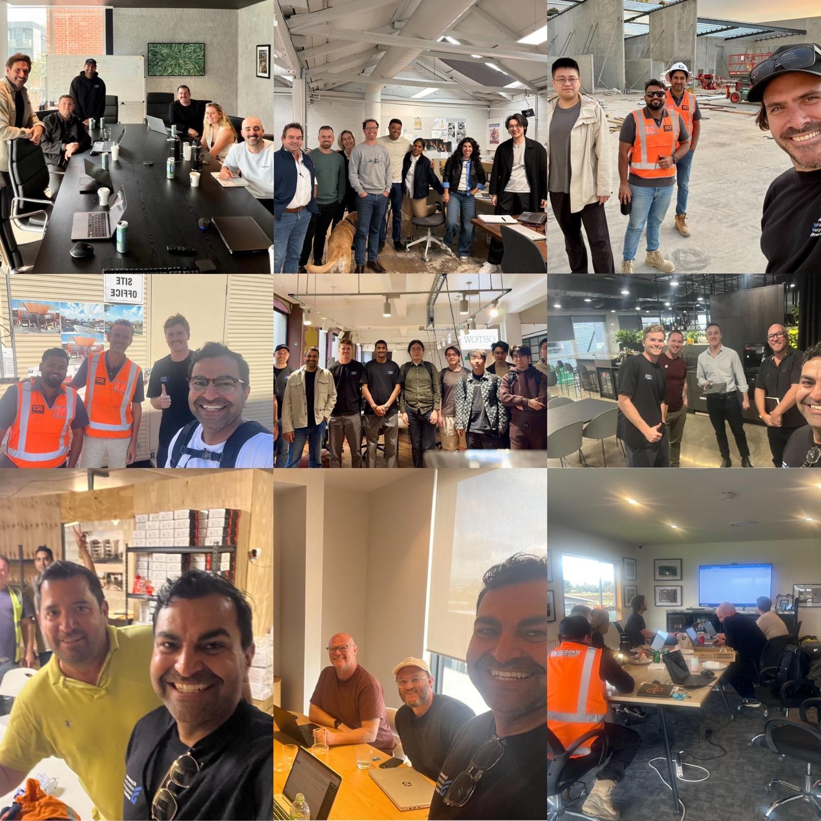 The Deep Space team on site with commercial builders across Australia and New Zealand in 2026.