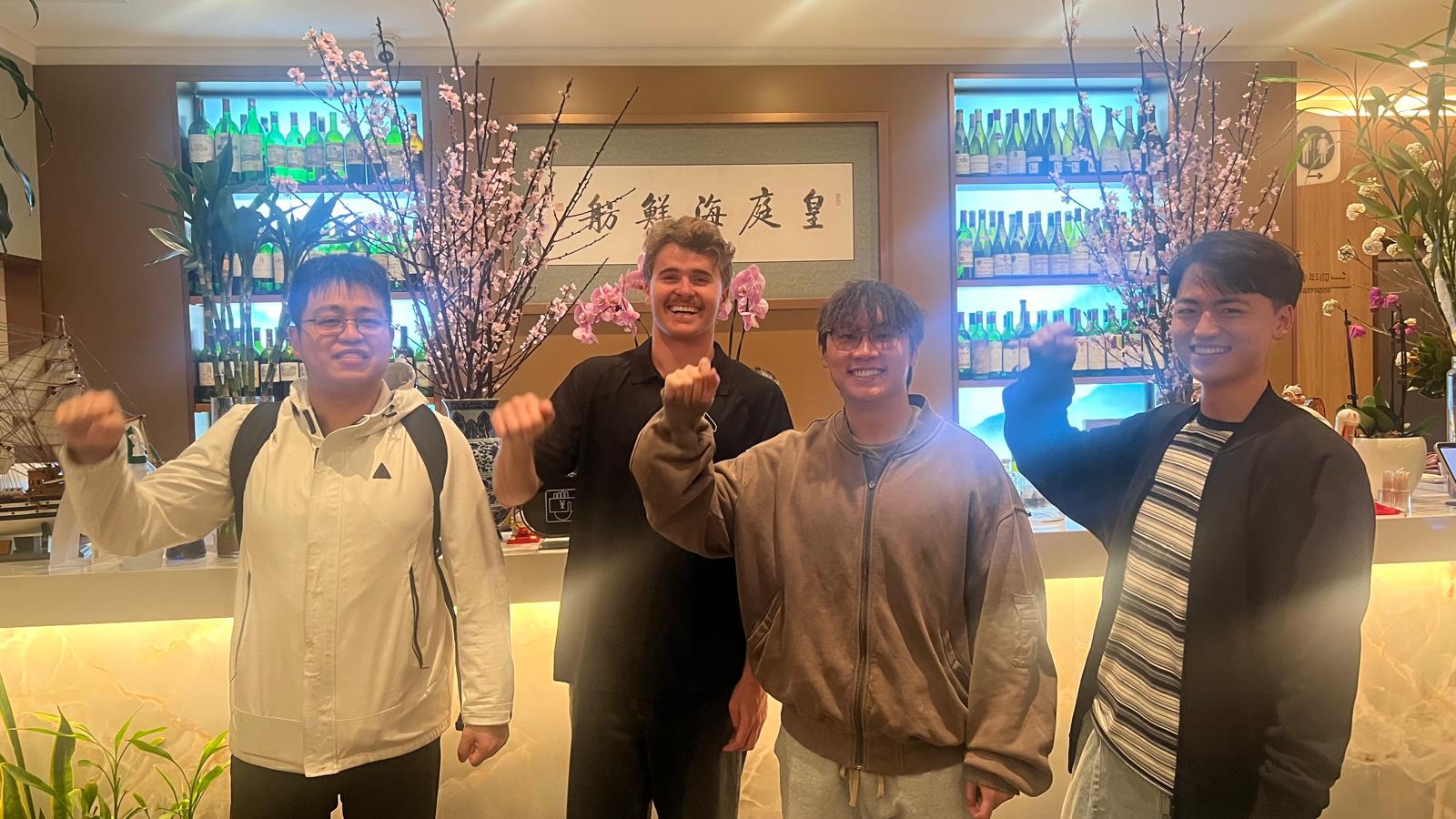 Deep Space team out together after a week of customer visits