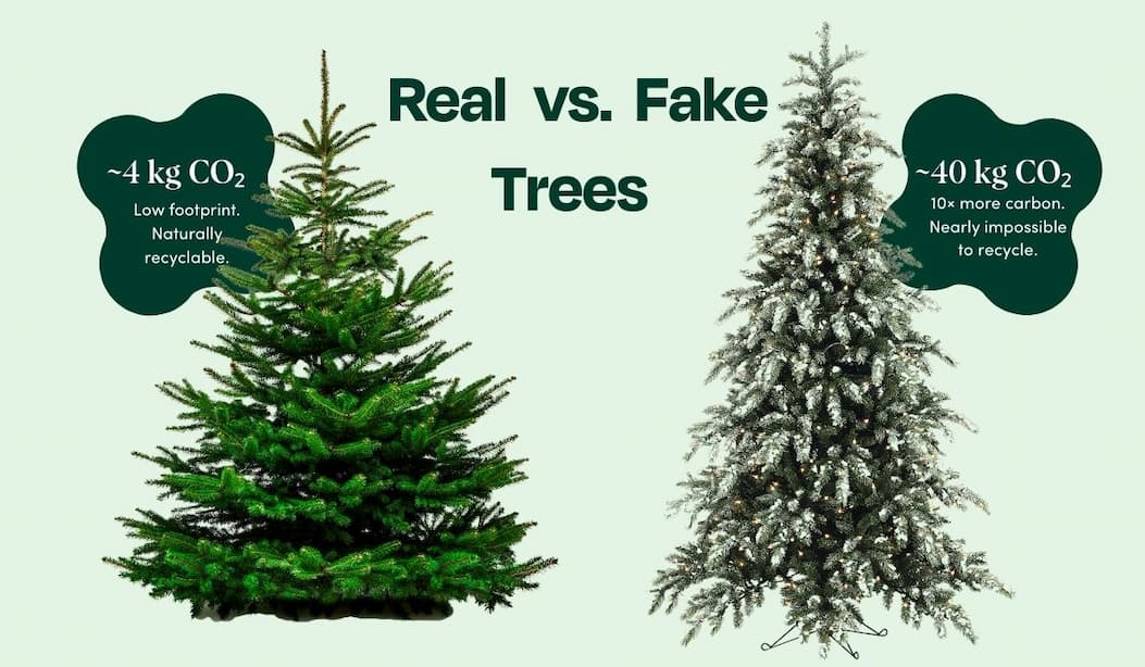 Real versus fake trees