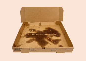 Toss things with excessive food waste or grease.