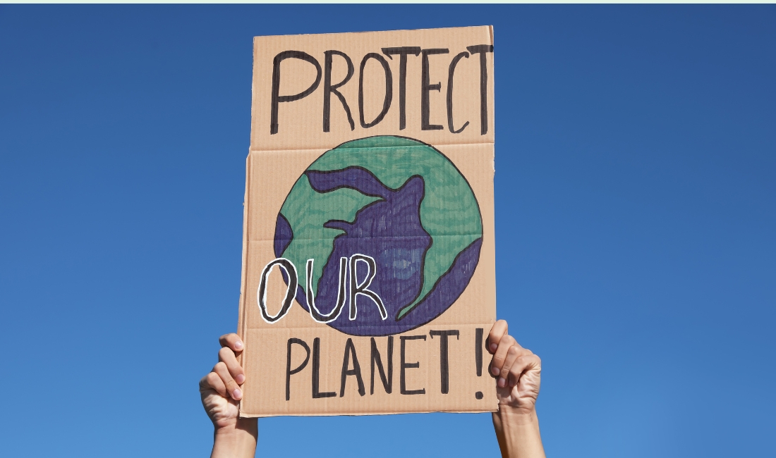 Protect our planet sign