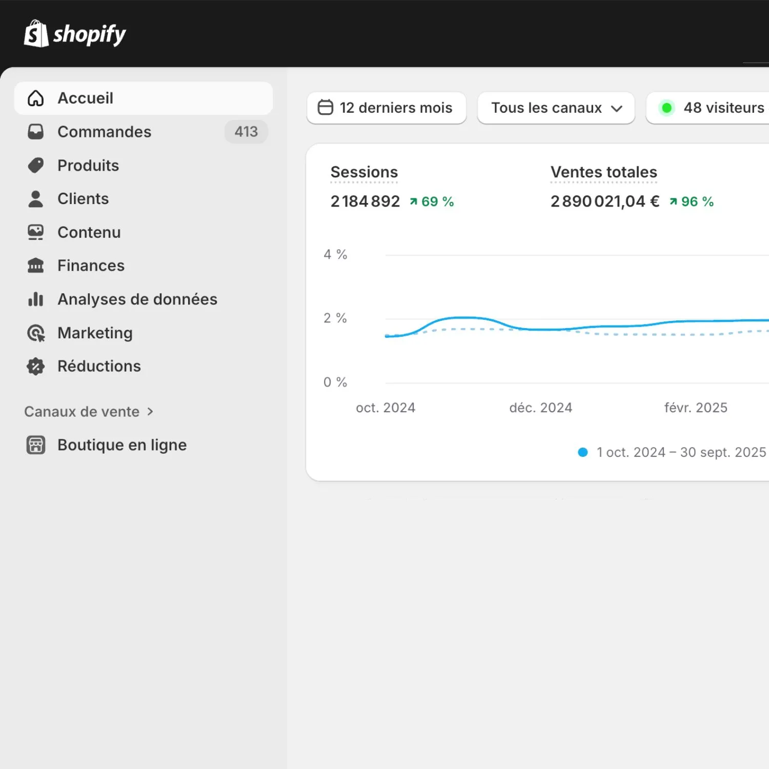 Création Refonte de site Shopify