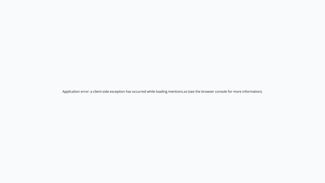 Mentions software website