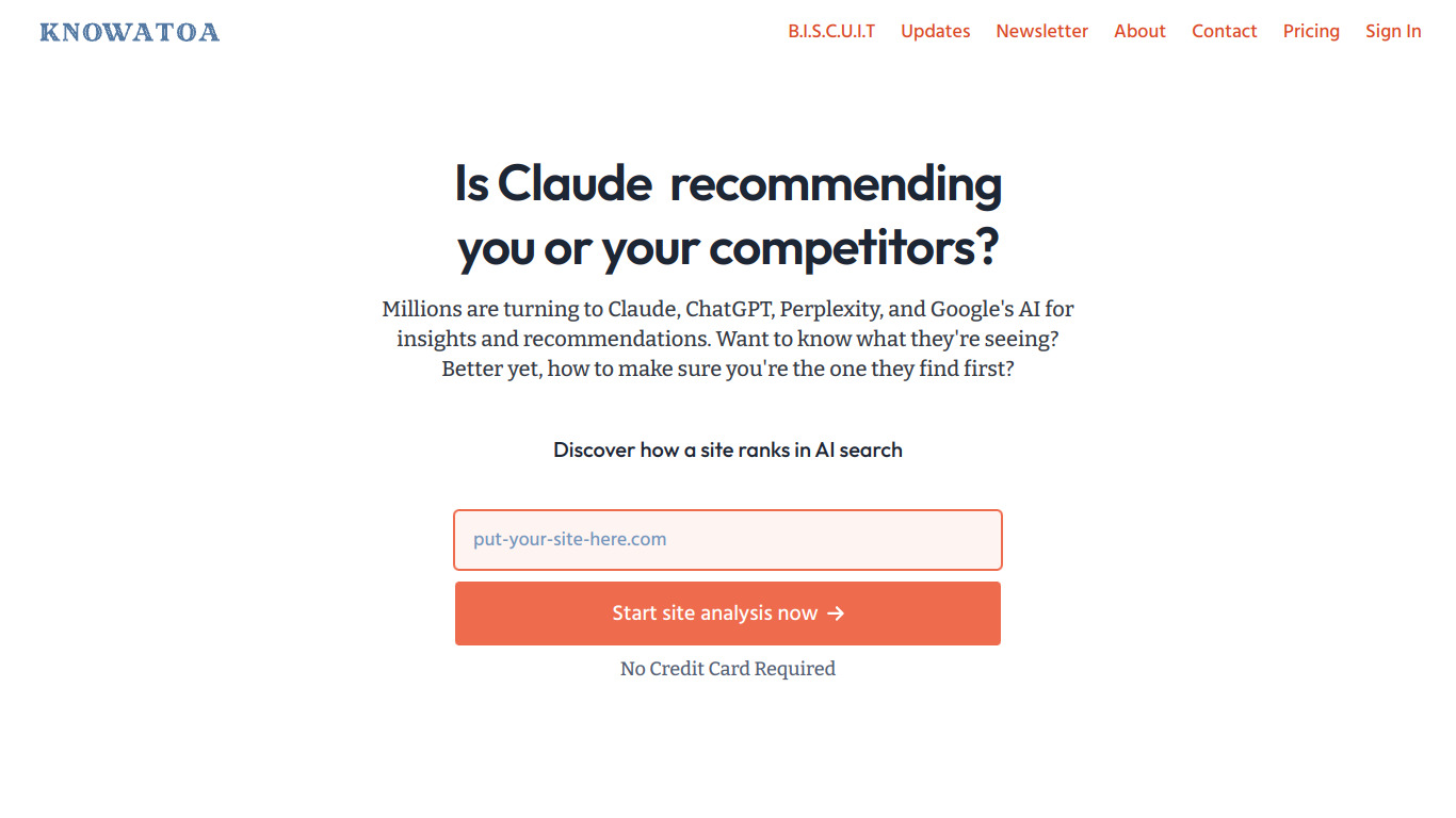 Knowatoa software website