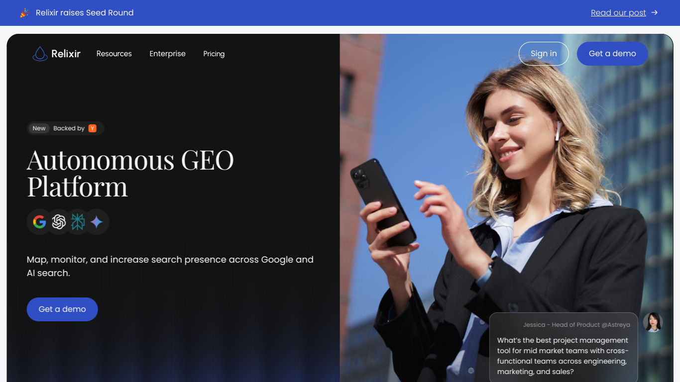Relixir software website