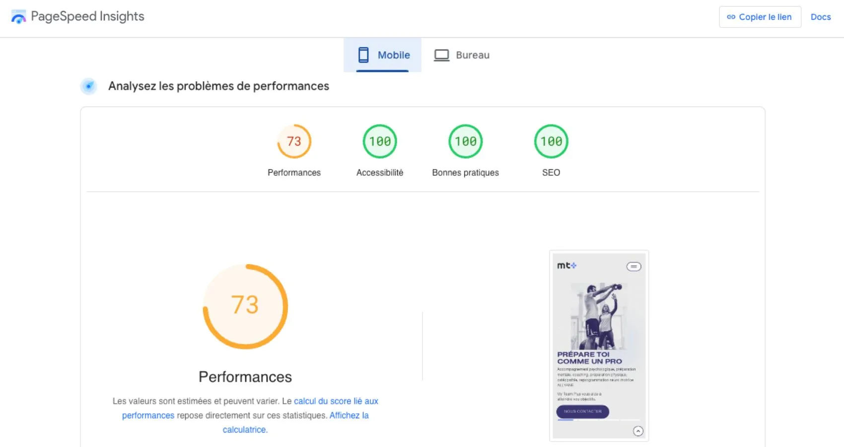 Computer performance after SEO optimization