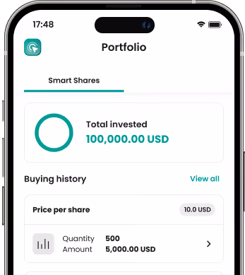 Mobile mockup of ClickMind App