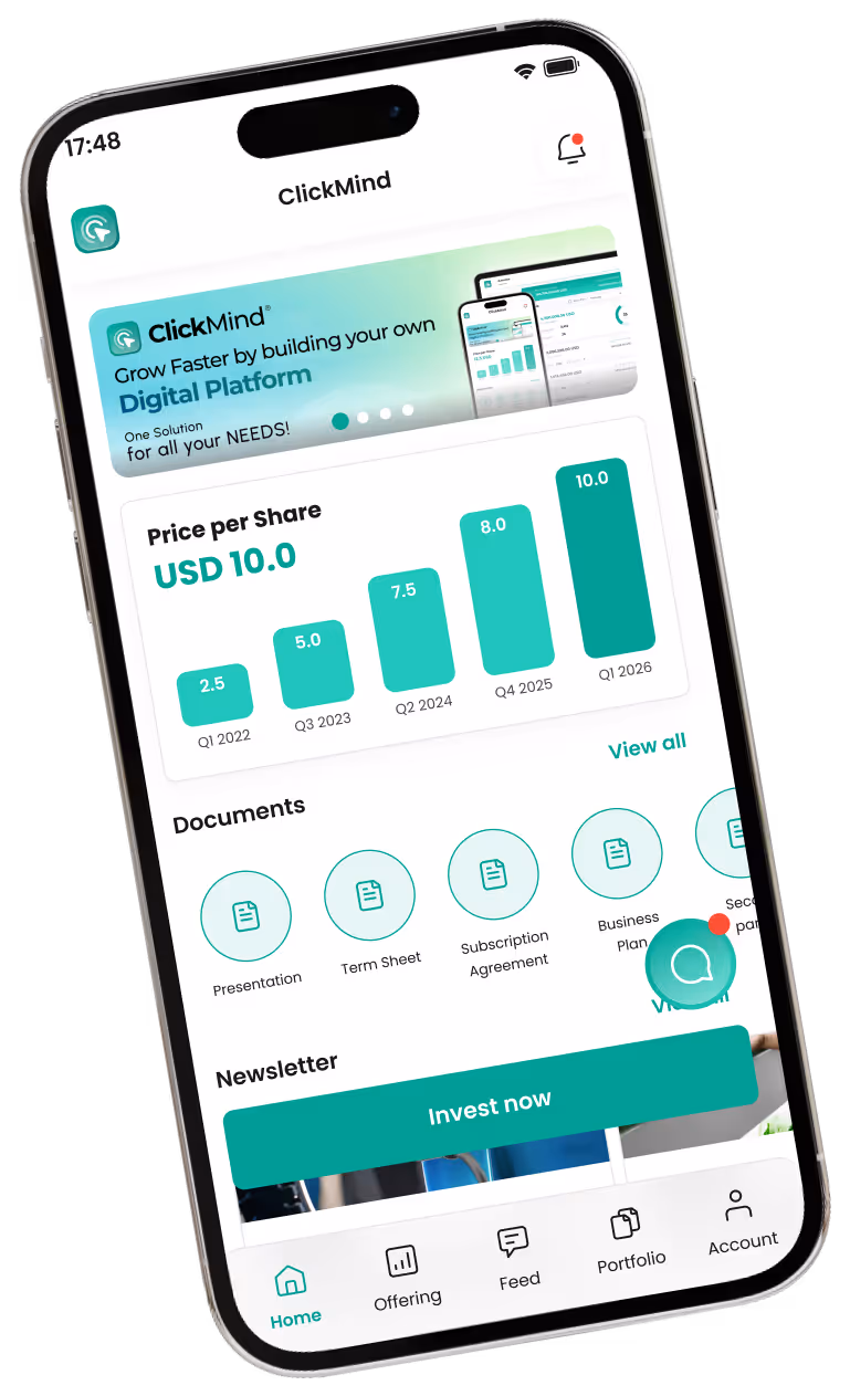 ClickMind Mobile App Mockup