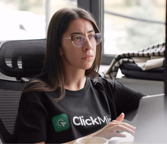 Woman working in an office