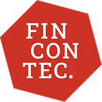 Red polygon with stacked white text reading FINCONTEC.