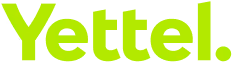 Yettel brand logo in bright green text on a white background.