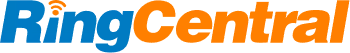 RingCentral logo with Ring in blue and Central in orange text.