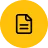 White document icon resembling a sheet of paper with a folded corner on a yellow circle.