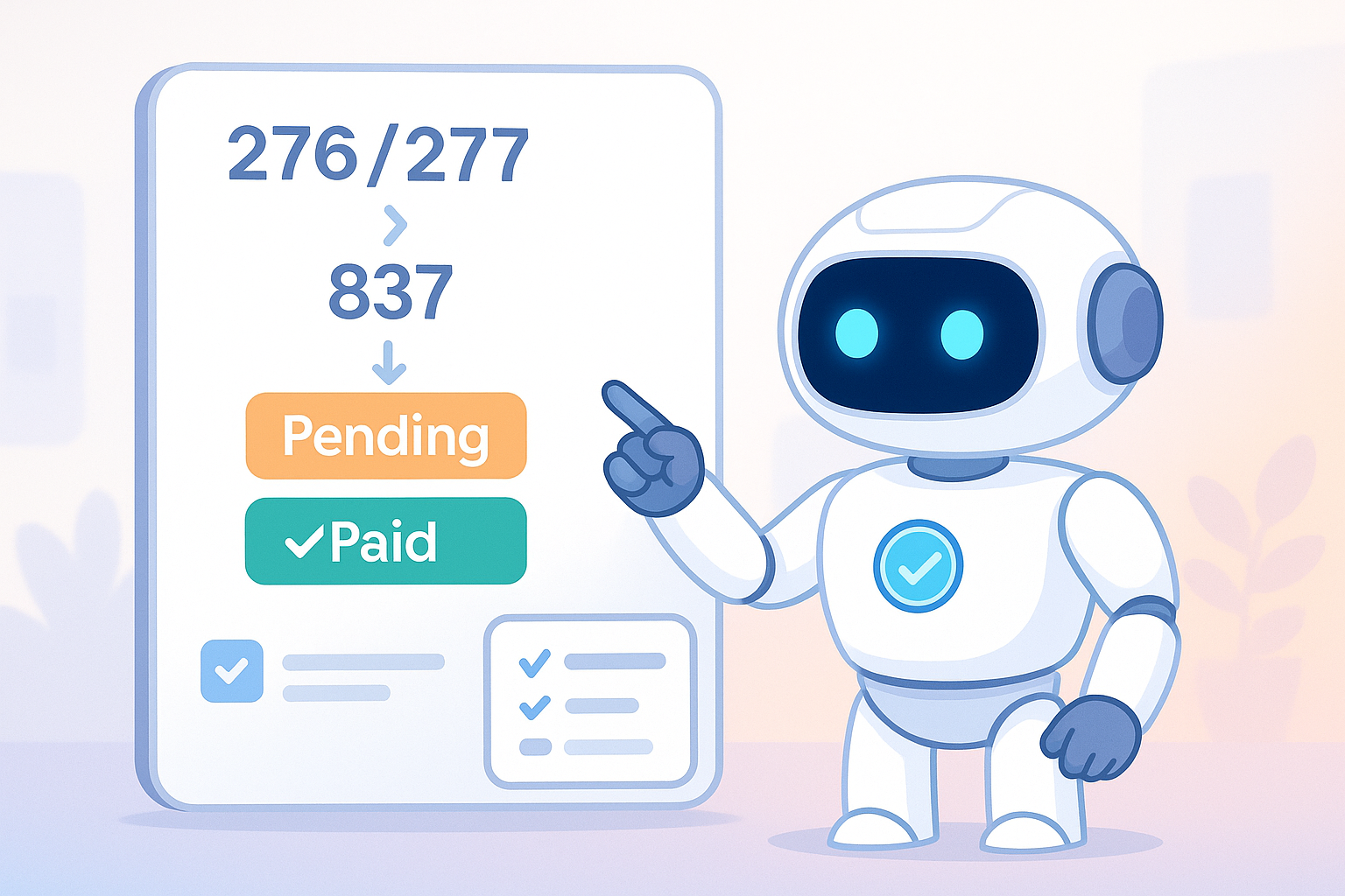 Robot Assisting Healthcare Claims Processing