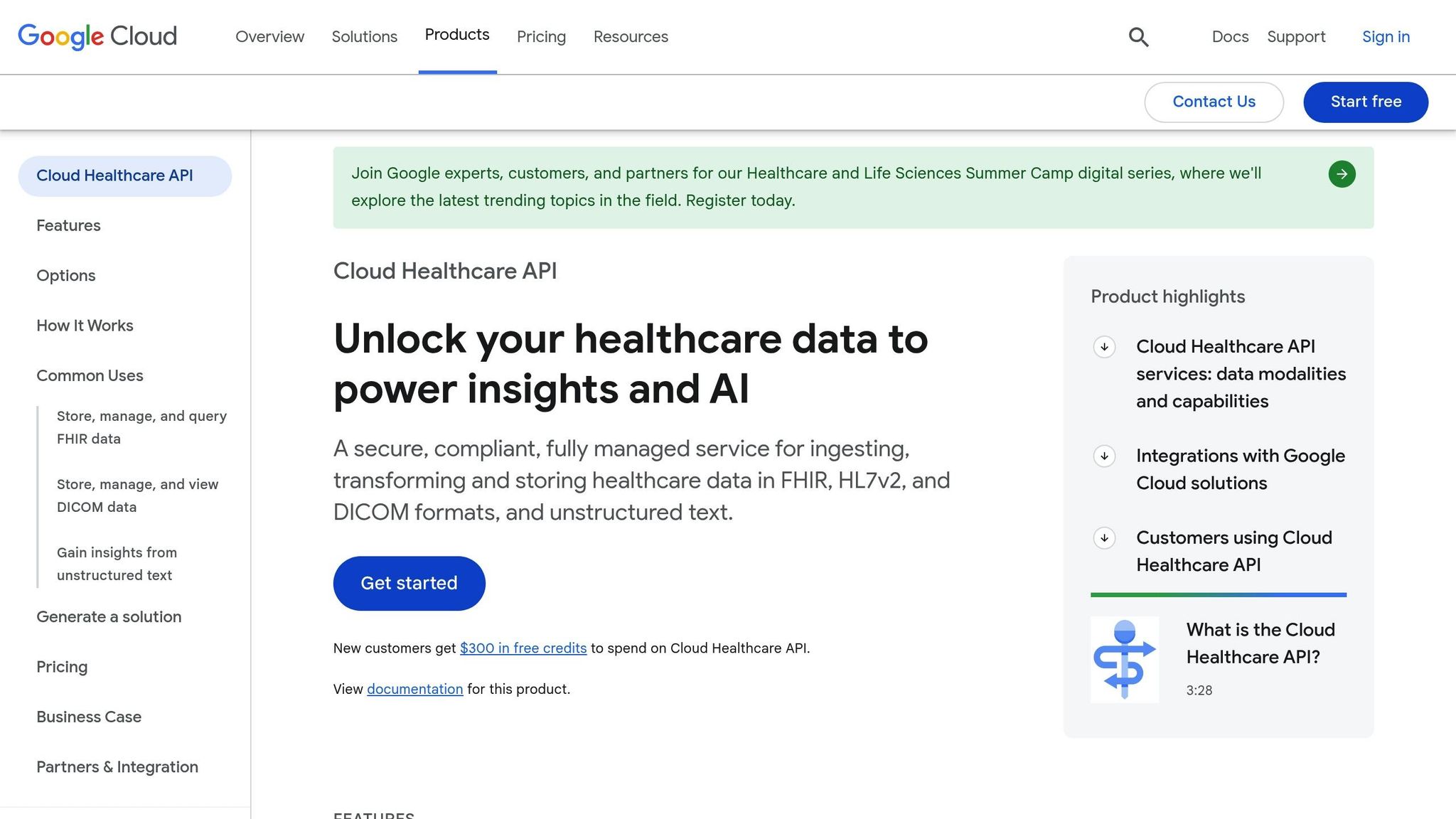 Google Cloud Healthcare API