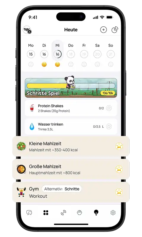 iPhone mit edem habit tracker in der WPF Community App