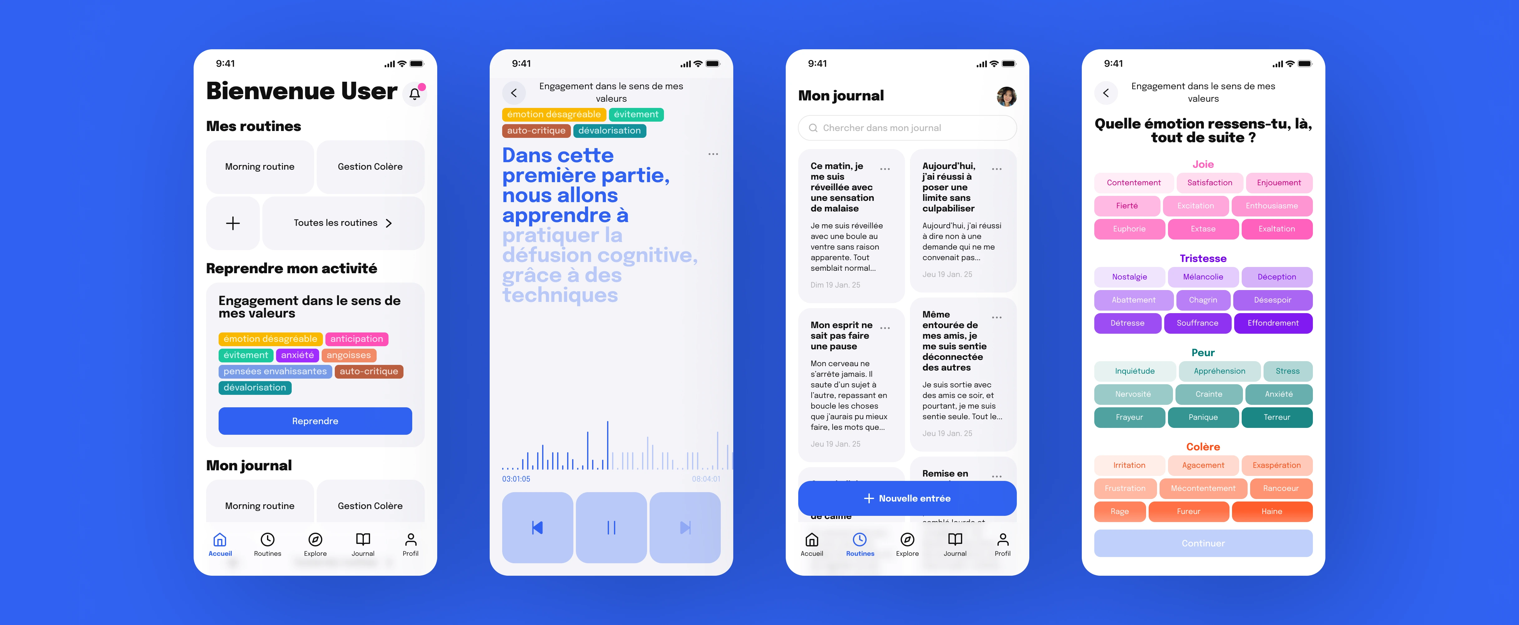 écrans designés par Lucie