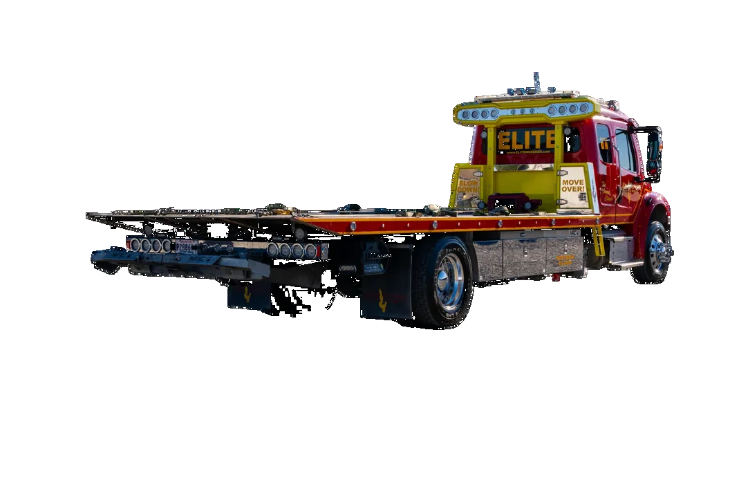 Elite Flatbed Tow Truck Side View