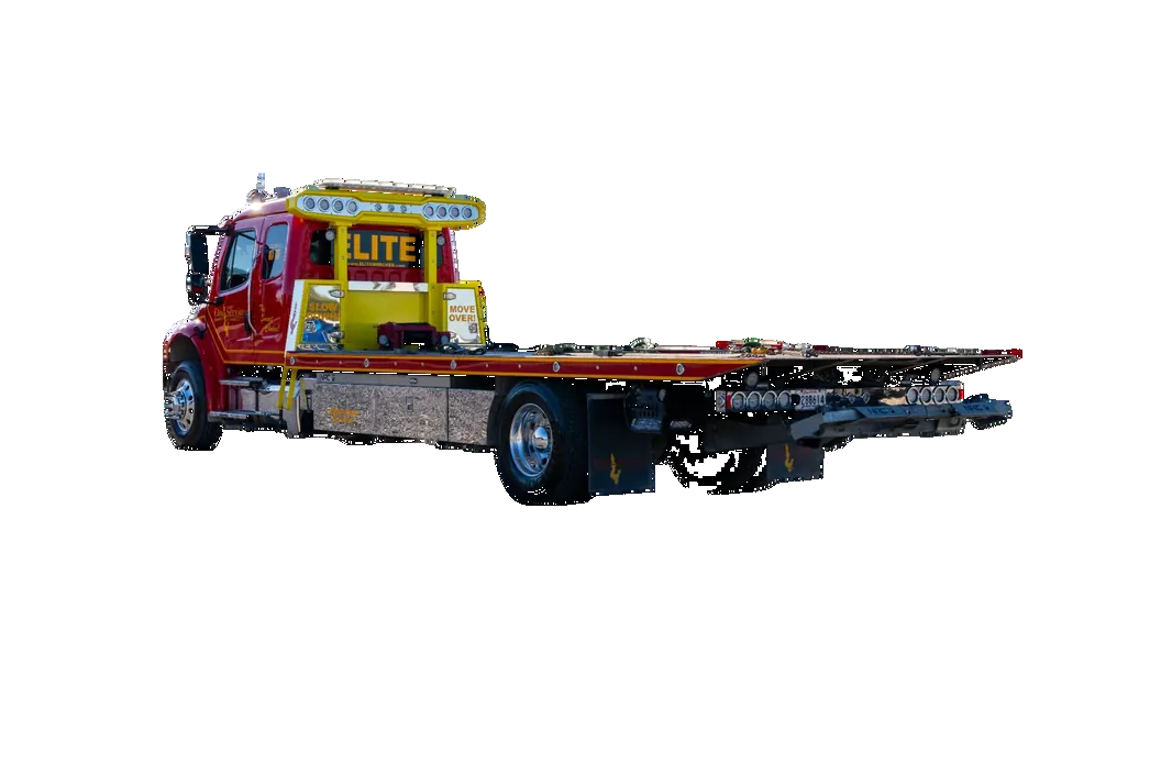 Elite Wrecker Red Flatbed Tow Truck