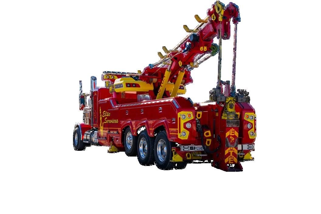Rotator Tow Truck Center Rear View