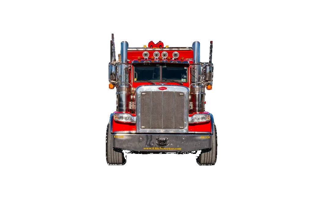 Heavy Recovery Wrecker Facing Straight Forward