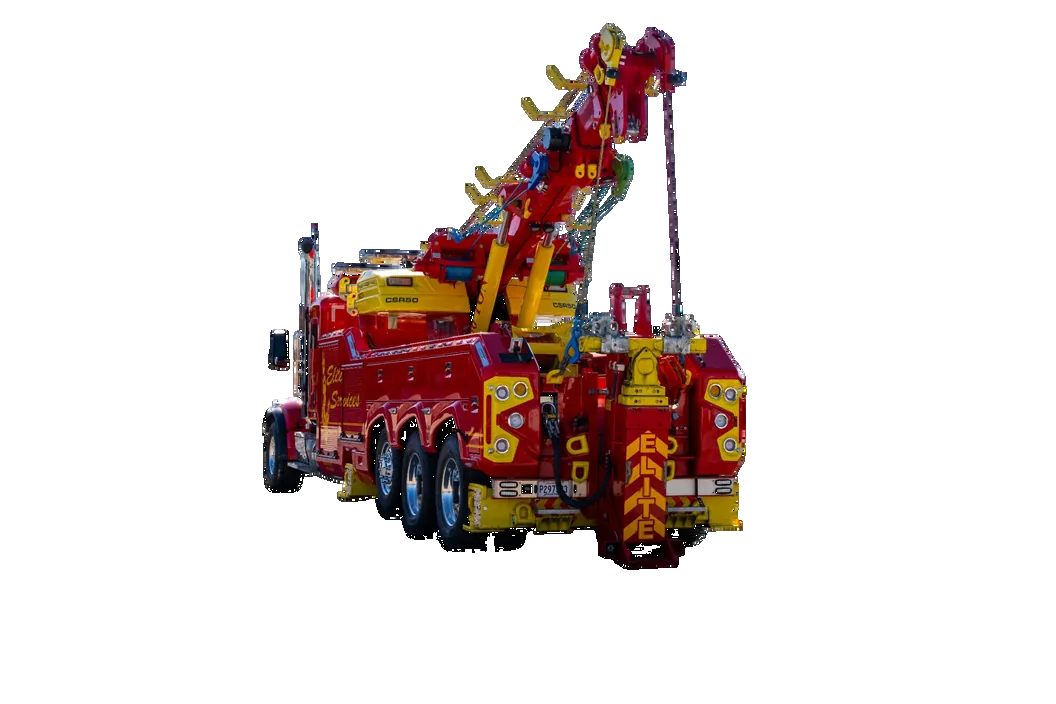 Rotator Tow Truck From Rear Corner