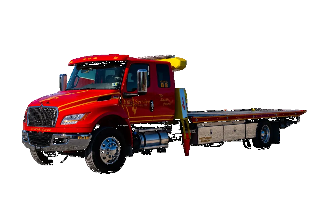 Rollback Carrier Showing Long Flatbed Deck
