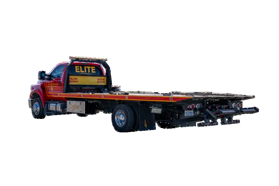 Tow Truck Showing Rear Deck Hardware