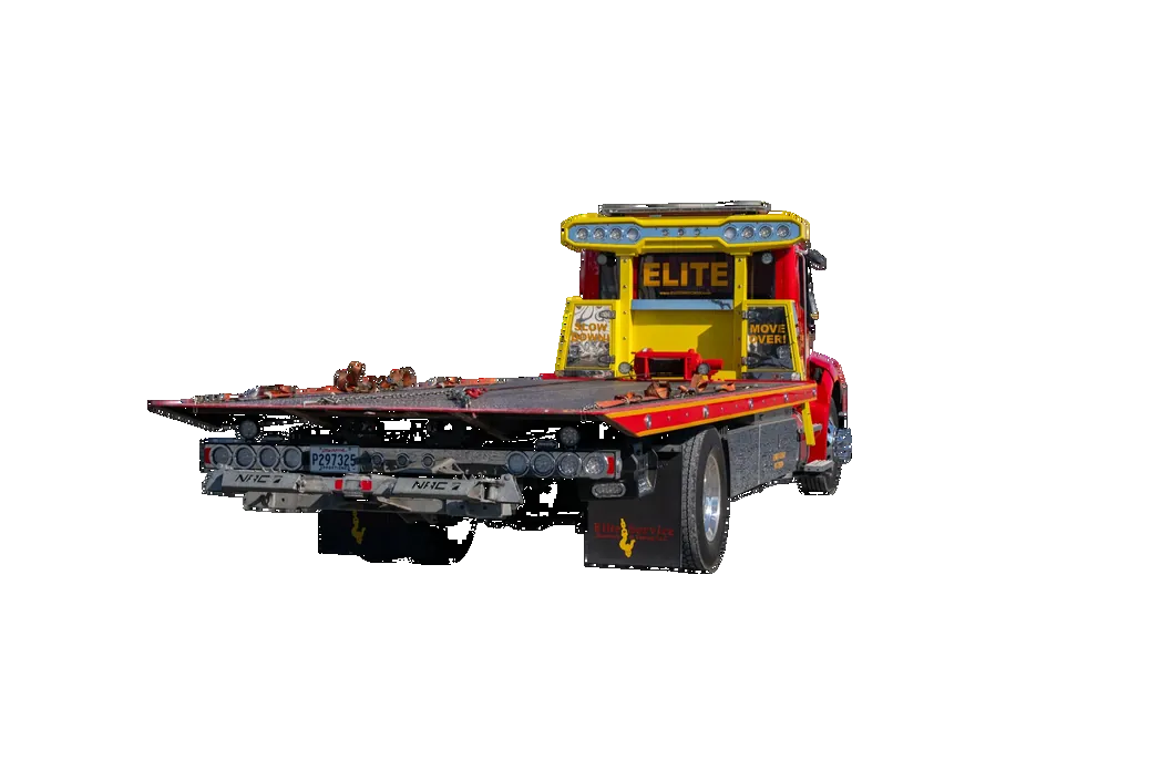 Flatbed Truck Rear Right Corner View
