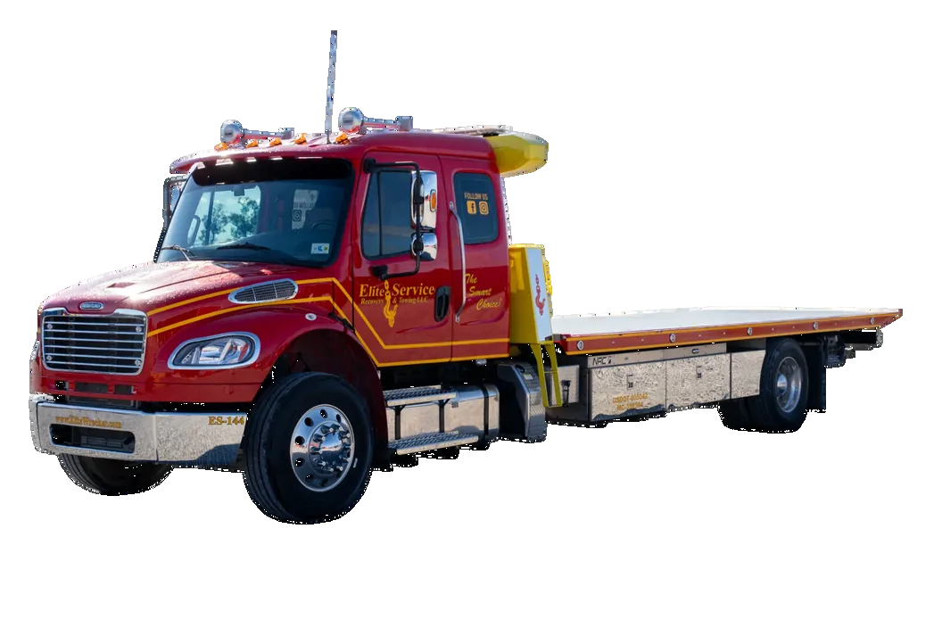 Rollback Truck With Long Deck Extension