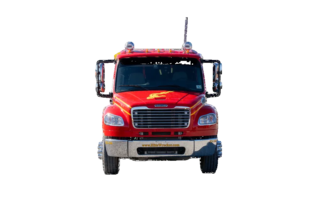 Flatbed Recovery Truck Straight Front View