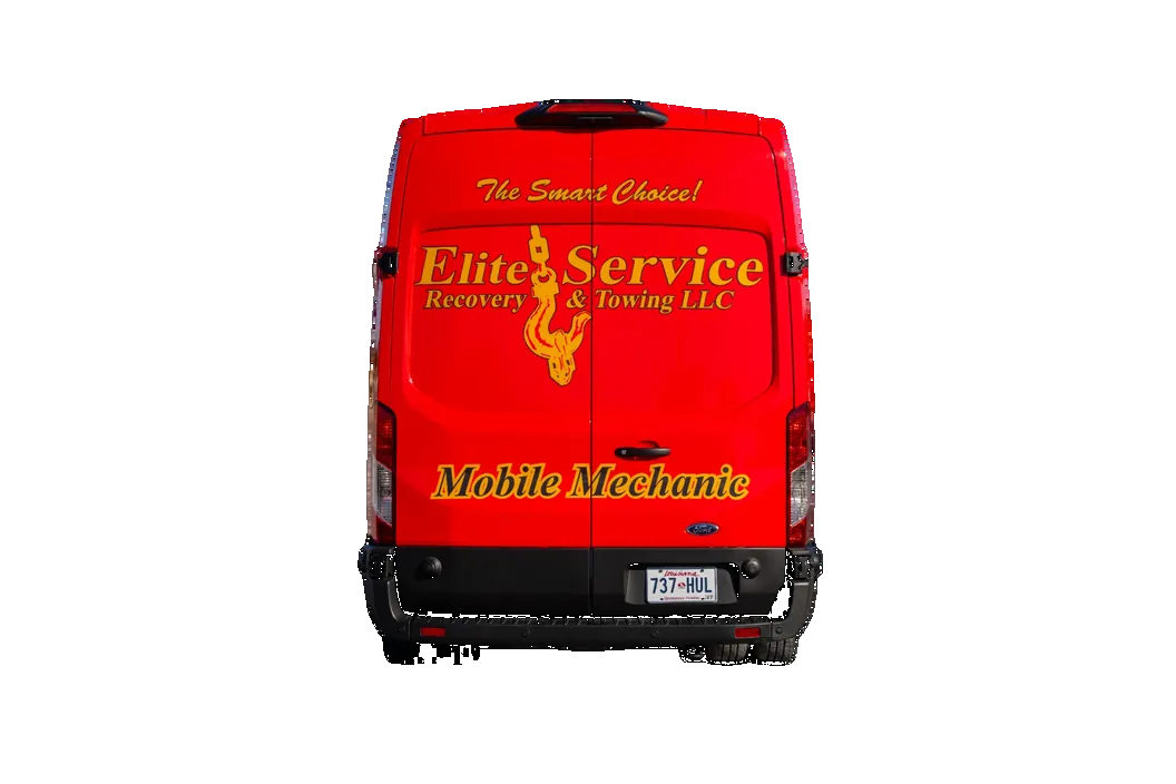 Service Van Closed Rear Door View