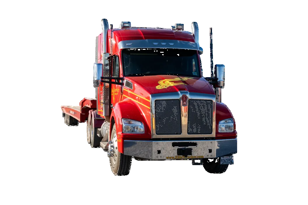 Heavy Haul Tractor Nearly Head On