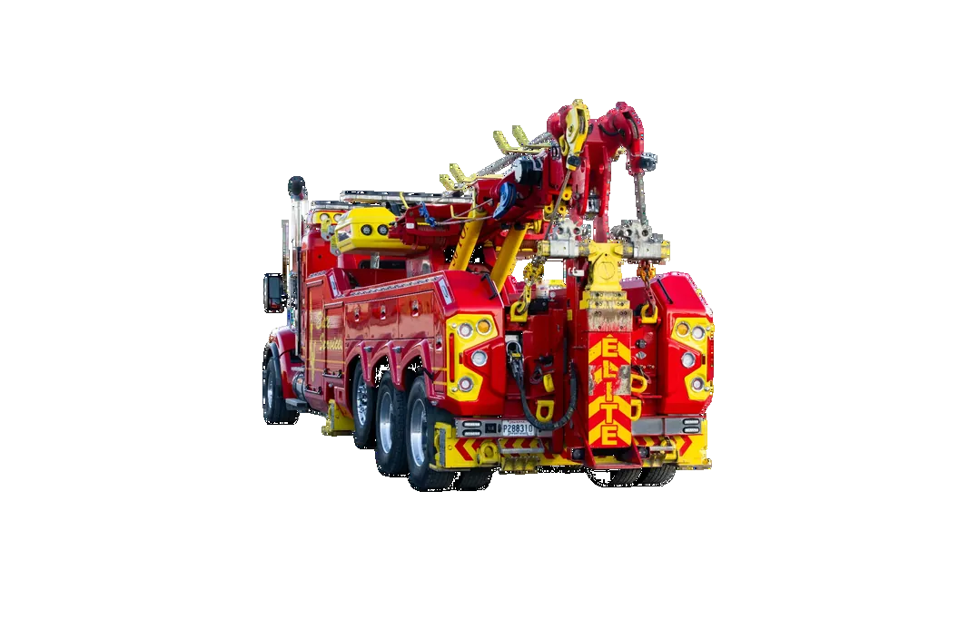Heavy Recovery Truck Rear Corner View