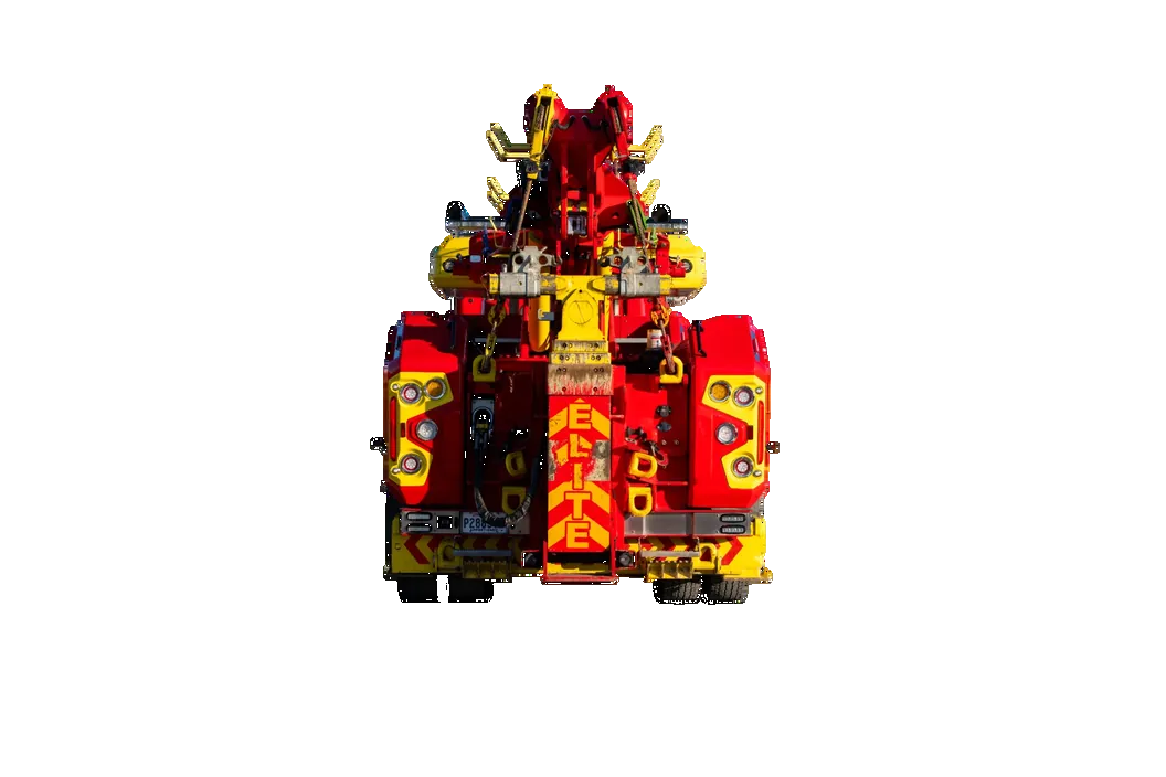 Heavy Wrecker Straight Rear Equipment View