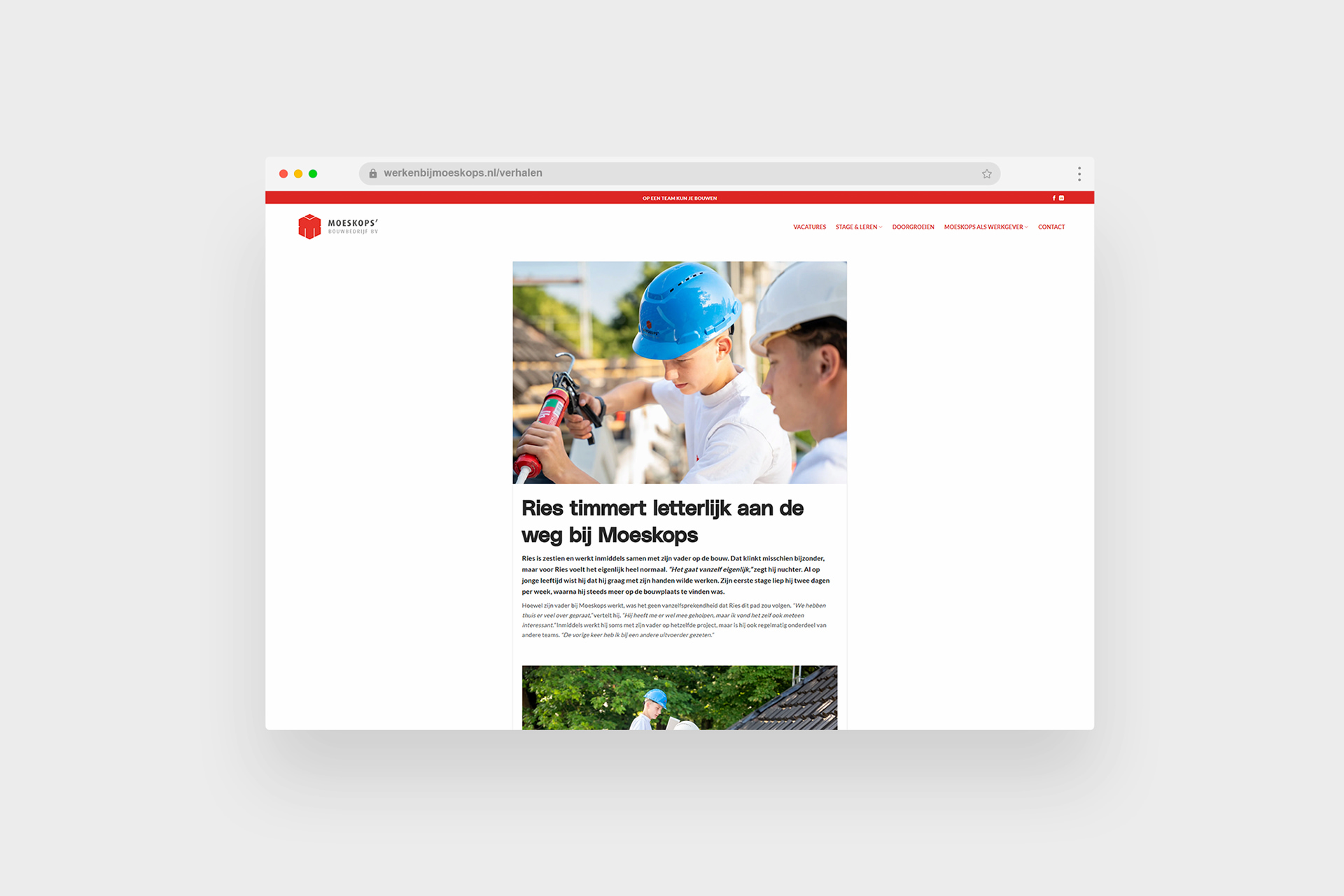 Werken bij Moeskops