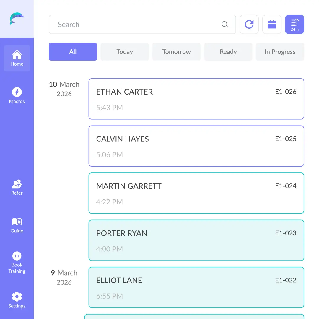 Appointment Schedule Pulled by Marvix AI for Veradigm EHR