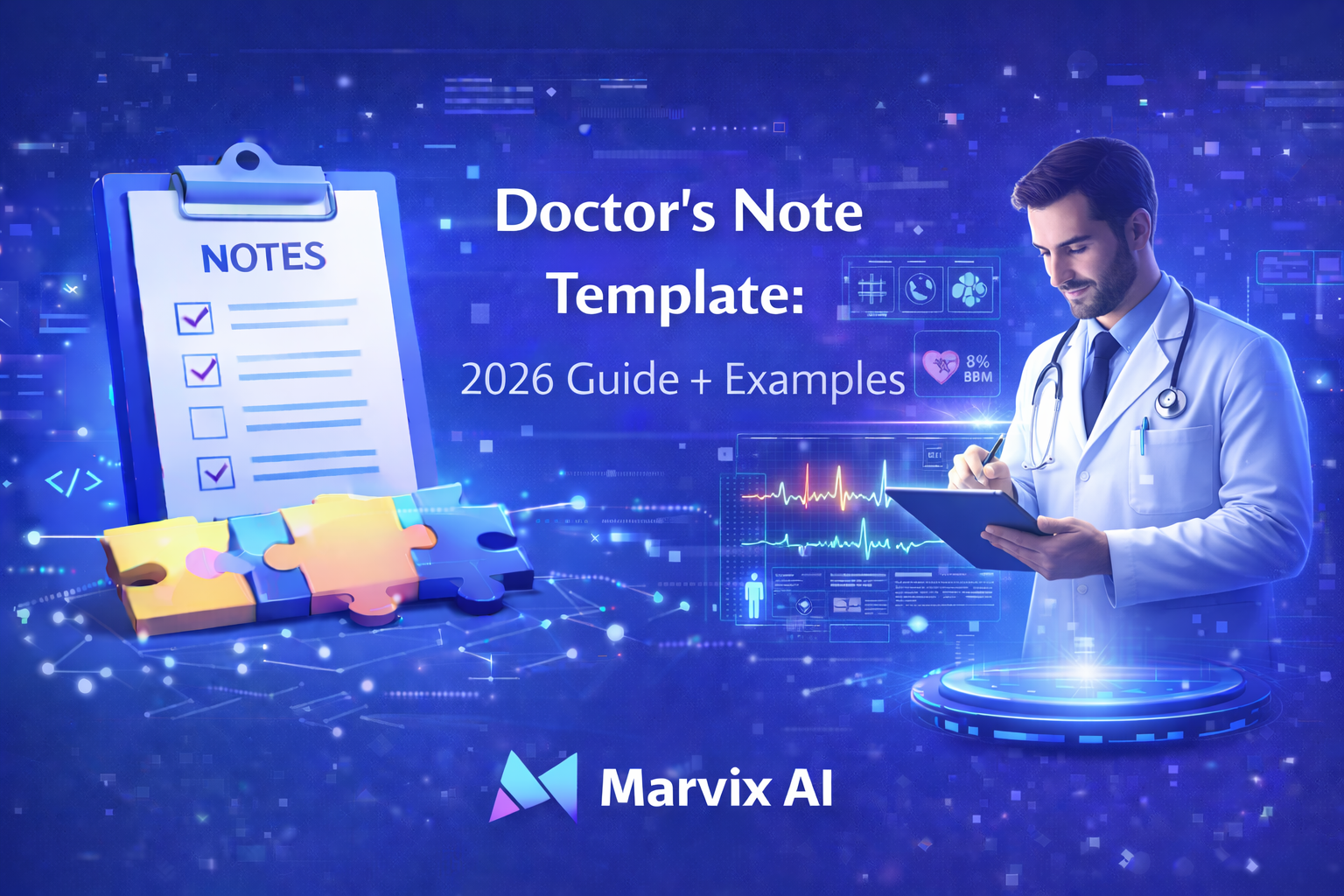 Blog Title image for Doctor’s Note Template – Free Template, Example & PDF | Marvix AI