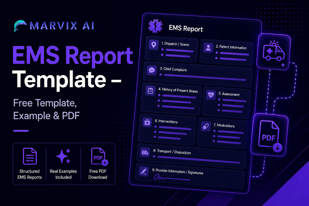 EMS Report Template – Free Template, Example & PDF | Marvix AI