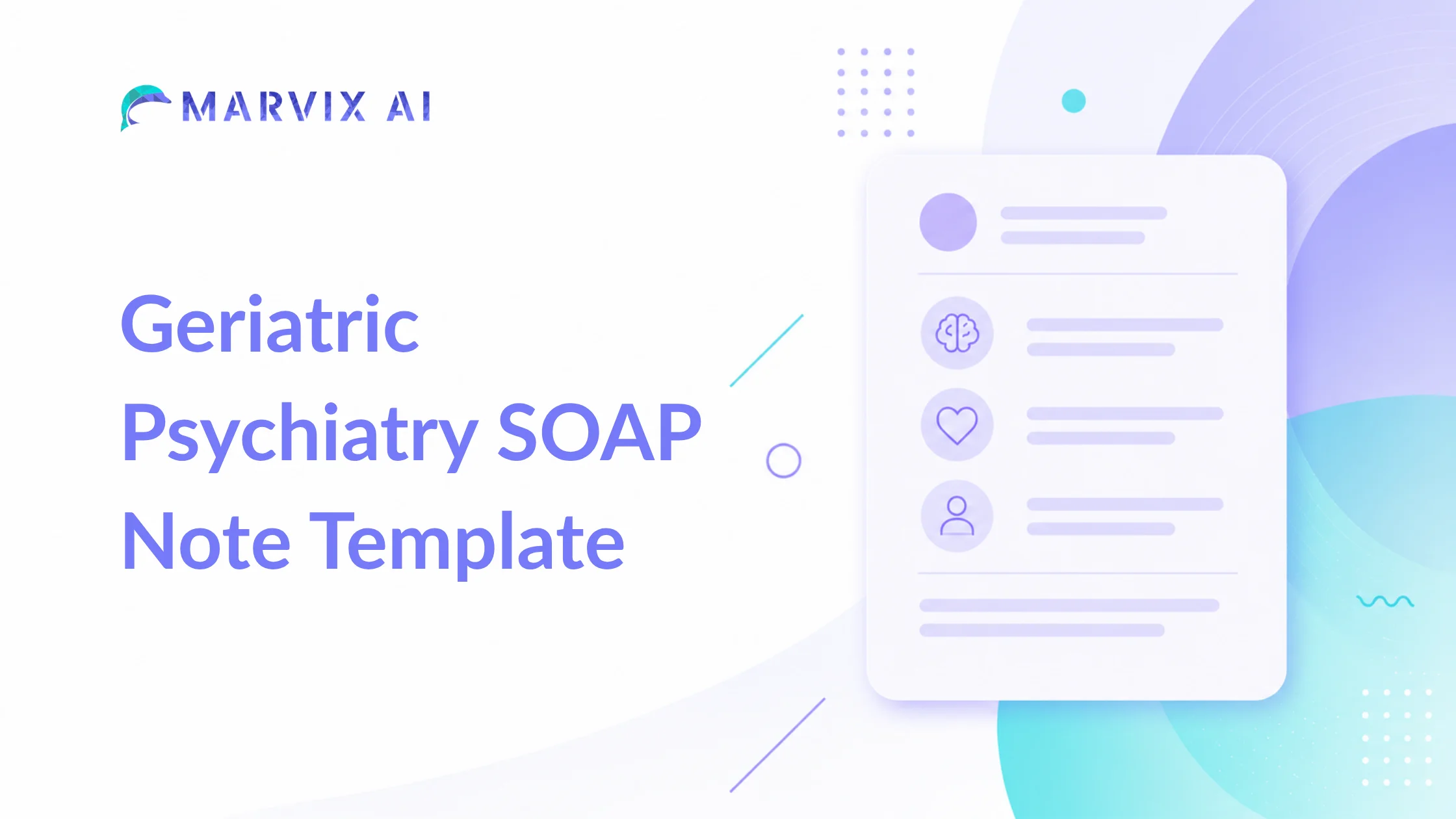 Download Geriatric Psychiatry SOAP Note Template (Free PDF + Example)