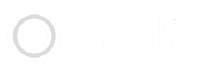 Taplio logo with circular design on the left and text on the right.