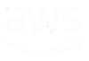 Amazon Web Services (AWS) logo with curved arrow underneath.