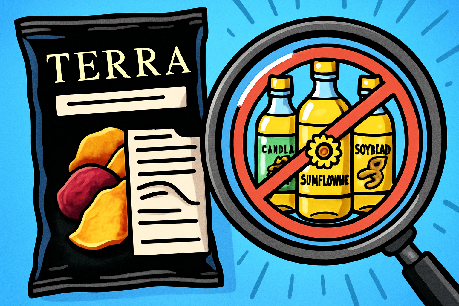 group of iPhone's showing different screens within the Seed Oil Scout app