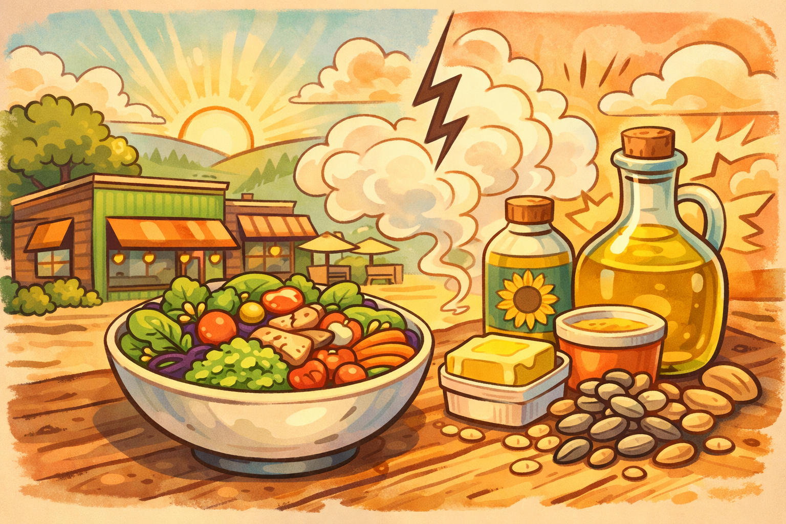 group of iPhone's showing different screens within the Seed Oil Scout app